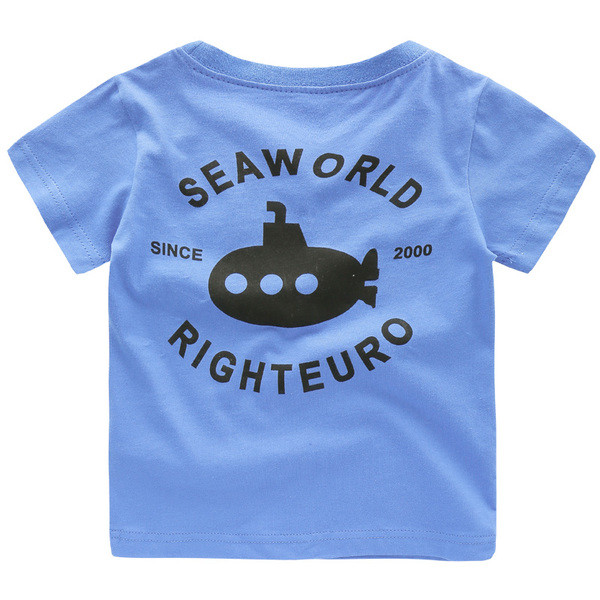 Момчешки разноцветни тениски с къс ръкав 