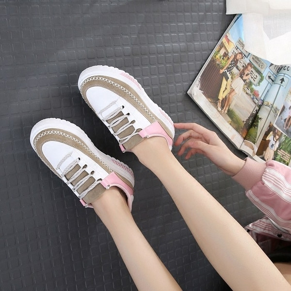 Φοβερά casual γυναικεία παπούτσια με ψηλά πέλματα