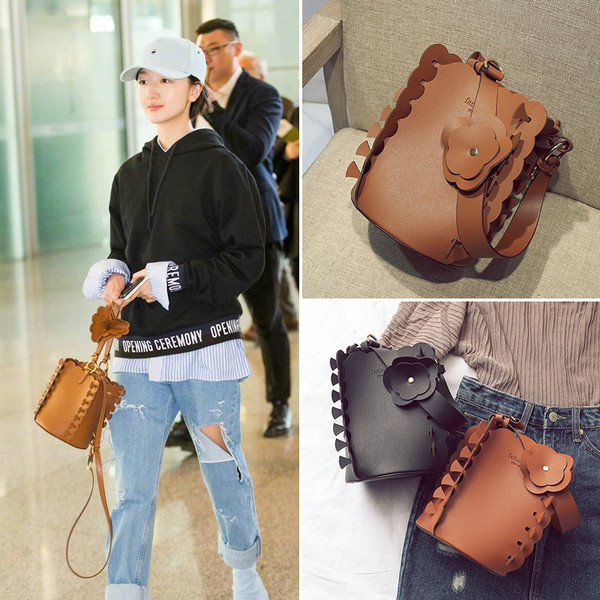 Καθημερινά τσάντα μαλακό δέρμα σε δύο χρώματα