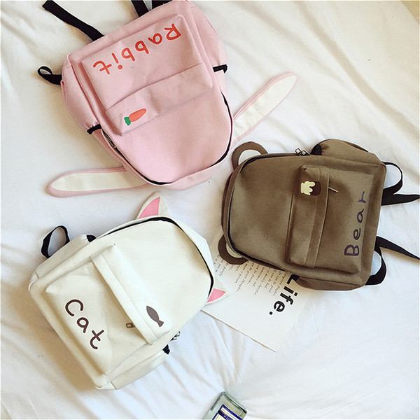 Όμορφες κυρίες καθημερινό σακίδιο σε τρία χρώματα