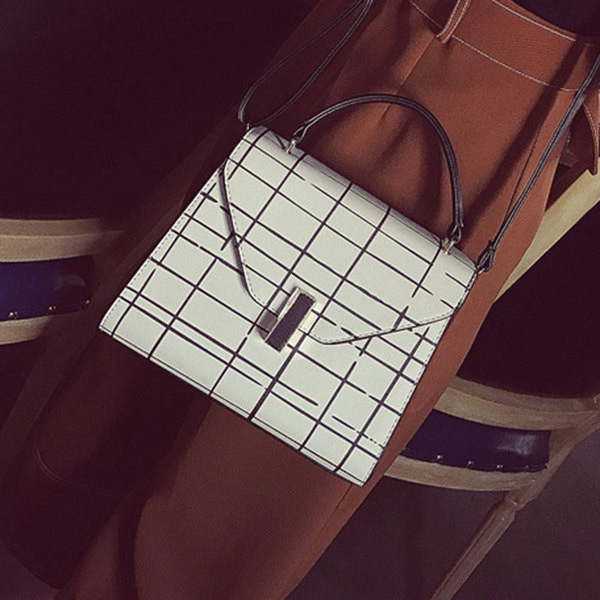 Κομψό τσάντες λευκό και μπλε ρίγες