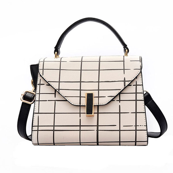 Κομψό τσάντες λευκό και μπλε ρίγες