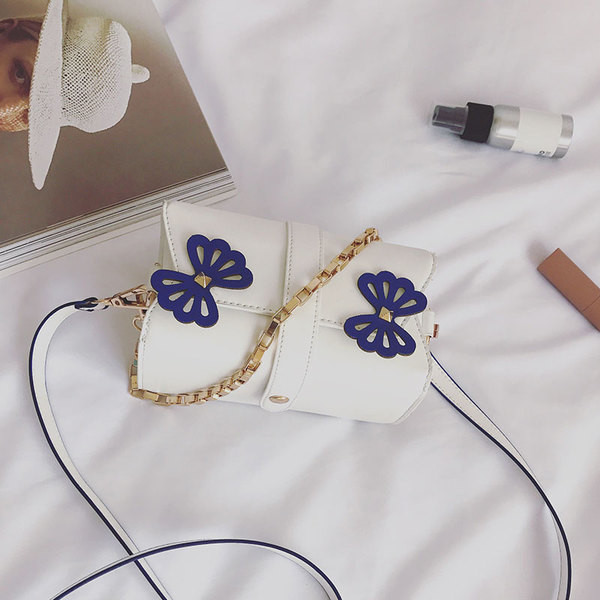 καθημερινή μίνι χαρτοφύλακα Οι γυναίκες με μακριά λαβή και πεταλούδες