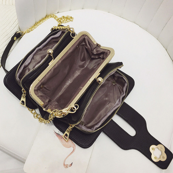 άνοιξη φρέσκα τακτοποιημένο κυρίας μίνι τσάντα σε διάφορα χρώματα