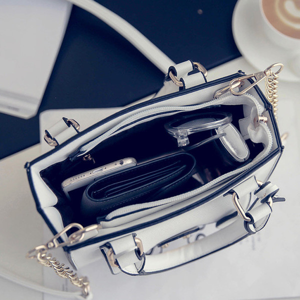 Τρέχουσα κυρίες τσάντα άνοιξη-καλοκαίρι σε μαύρο και άσπρο έκδοση