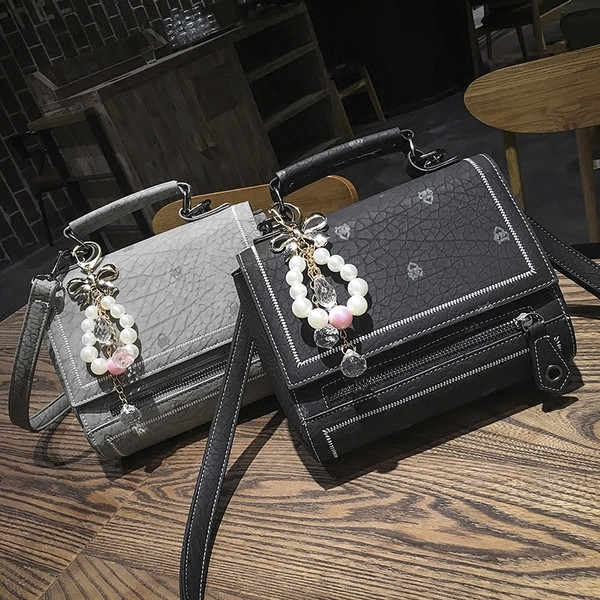 Κυρίες τσάντα ώμου σε δύο χρώματα