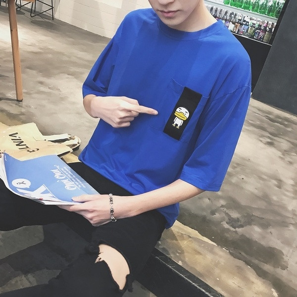 πουκάμισο Ευρεία ανδρών σε διάφορα χρώματα με τσέπη στο στήθος