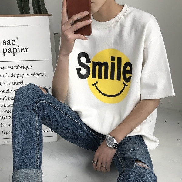 Мъжка дълга тениска с апликация в три цвята