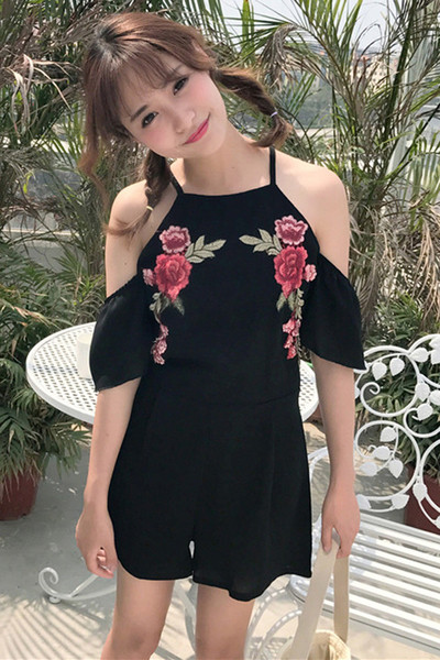 Αποκλειστική κυρίες φόρμες κεντημένα άνθη