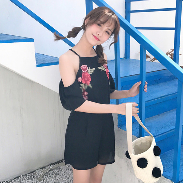 Αποκλειστική κυρίες φόρμες κεντημένα άνθη