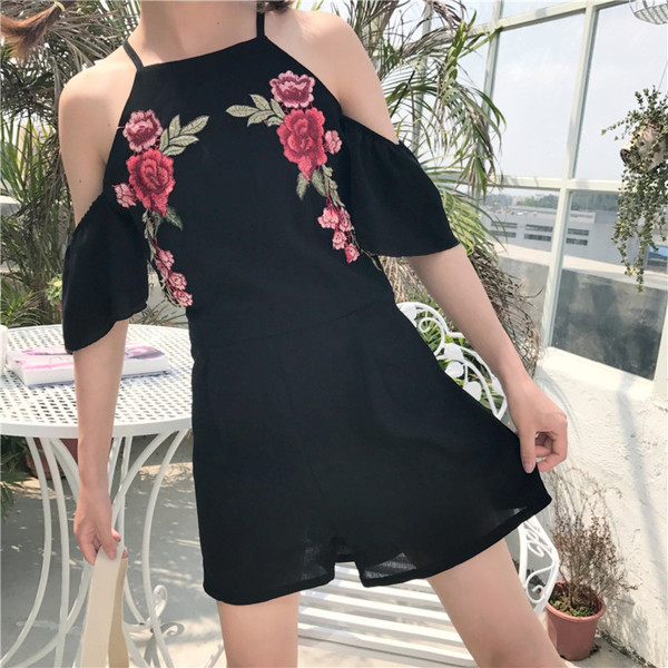 Αποκλειστική κυρίες φόρμες κεντημένα άνθη