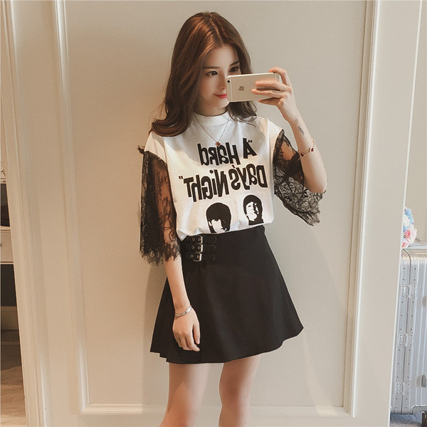 Μεγάλη κυρία μεγάλη μπλούζα με πολύ όμορφο μεταξωτό μανίκια σε δύο χρώματα