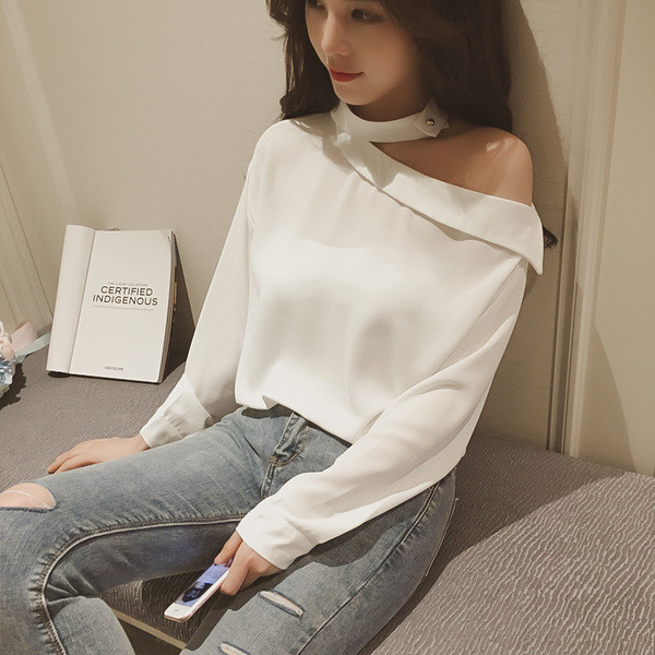 Страхотна спортно-елегантна дамска риза с дълъг ръкав в три цвята