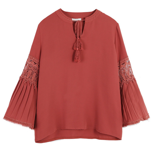 Casual κυρίες μπλούζα με μακριά μανίκια μεγάλη σε δύο χρώματα