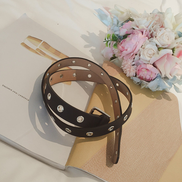 Страхотен и много нежен дамски кожен тънък колан