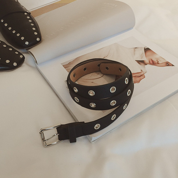 Страхотен и много нежен дамски кожен тънък колан