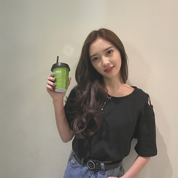 Μοναδική μπλούζα με μακριά μανίκια και γραβάτες ώμο