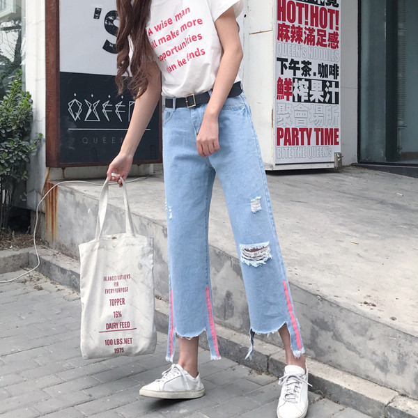 Γυναικεία τζιν με μήκος 7/8