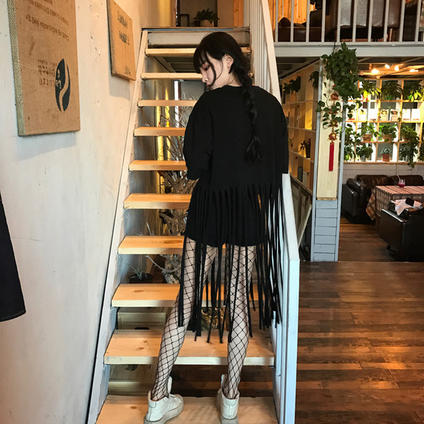 Шик блуза с дълги ресни в два цвята 