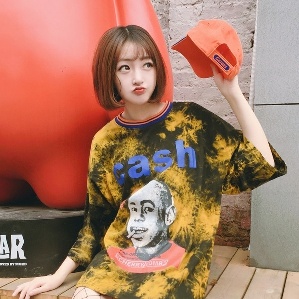 Υπερβολικό μπλούζα με φαρδιά μανίκια τύπου χιτώνα