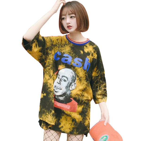 Υπερβολικό μπλούζα με φαρδιά μανίκια τύπου χιτώνα