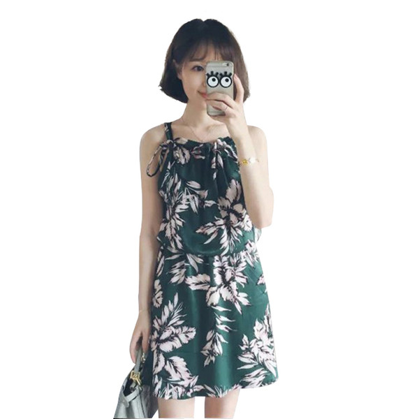 Много модерна ежедневна дамска рокличка с тънки презрамки