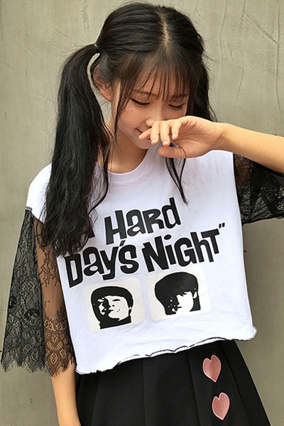 κυρίες μπλούζα με πολύ όμορφο μακρύ μανίκι δαντέλα σε δύο χρώματα