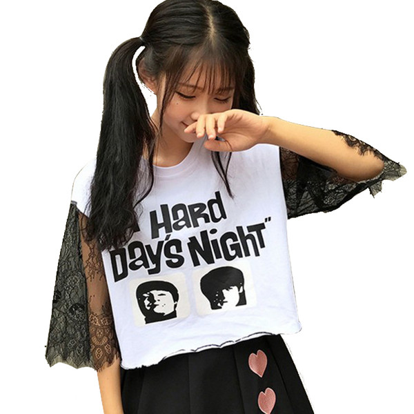 κυρίες μπλούζα με πολύ όμορφο μακρύ μανίκι δαντέλα σε δύο χρώματα