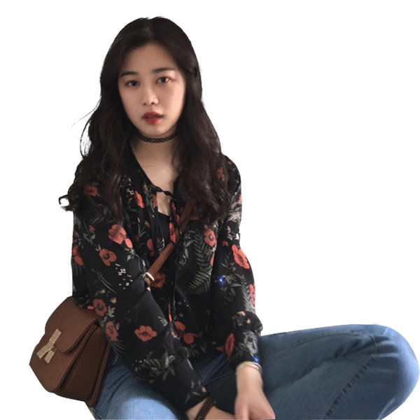 Δαντέλα κυρίες μπλούζα μπουκετάκια με μακριά μανίκια