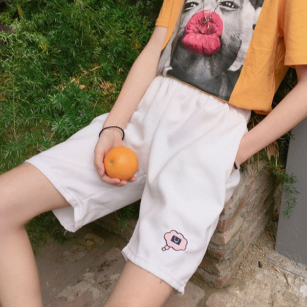 Страхотни дамски широки кадифени панталони в зелено и бяло