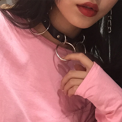 Υπέροχο γυναικείο δερμάτινο τσόκερ  για το λαιμό