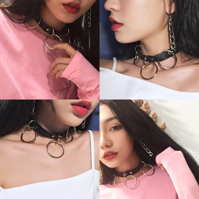 Υπέροχο γυναικείο δερμάτινο τσόκερ  για το λαιμό