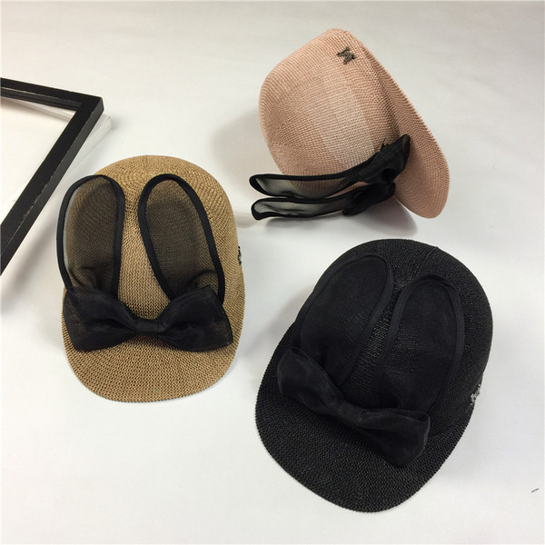 Αποκλειστική κυρίες καπέλο με κορδέλα και τα αυτιά σε πολλά διαφορετικά χρώματα