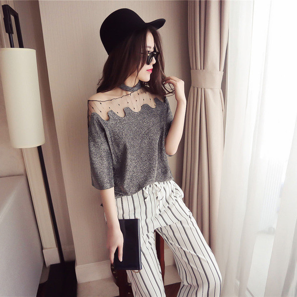 Κυρίες Μπλούζα ευρεία χιτωνίου και ένα ώμο