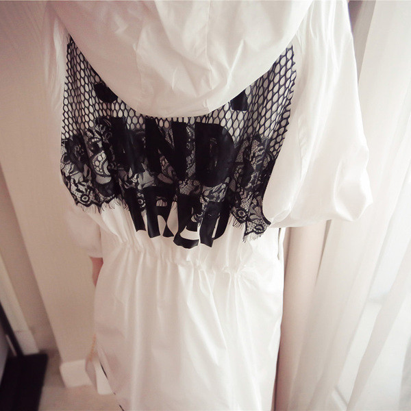 Spring ημέρα κυρίες μπουφάν με κουκούλα