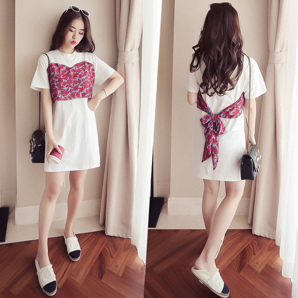 Страхотна ежедневна тениска тип туника в два различни цвята с шарени мотиви