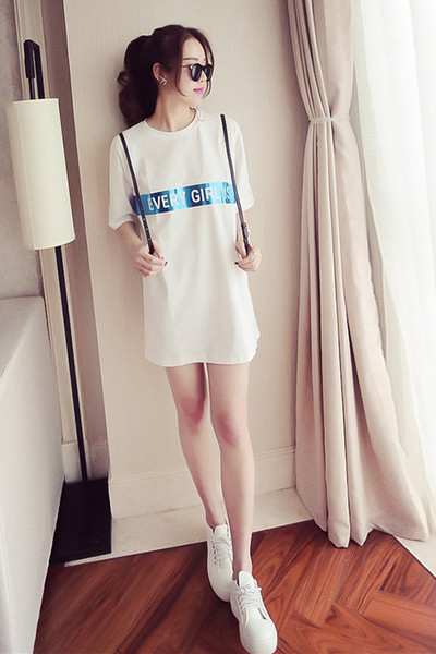 Κυρίες μακρύ πουκάμισο με κοντά μανίκια τύπου χιτώνα