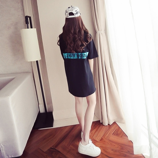 Κυρίες μακρύ πουκάμισο με κοντά μανίκια τύπου χιτώνα