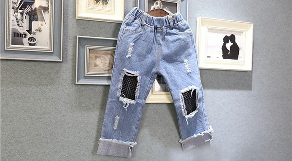 Παιδικά τζιν για αγόρια και κορίτσια με  δίχτυα