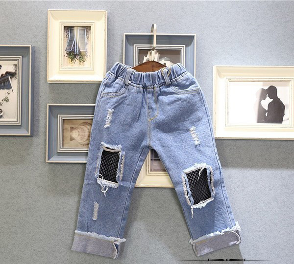 Παιδικά τζιν για αγόρια και κορίτσια με  δίχτυα