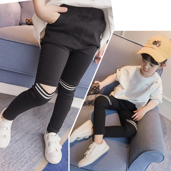 Страхотен ежедневен клин с разпрани колена в два цвята