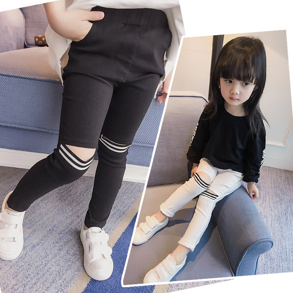 Страхотен ежедневен клин с разпрани колена в два цвята