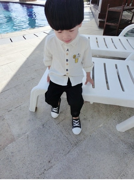 Παδικό βαμβακερό πουκάμισο για  σε δύο διαφορετικά χρώματα