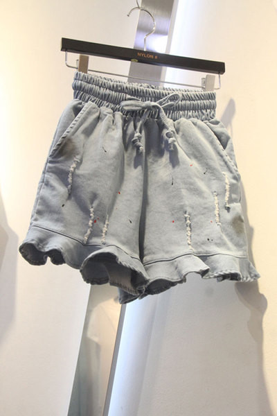 Καθημερινά κυρίες ελαστικό σορτς με συνδέσεις