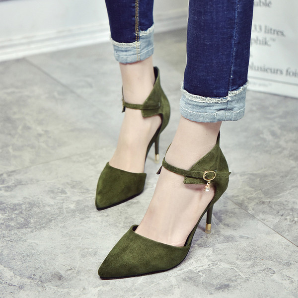 Casual σουέτ παπούτσια με ψηλά τακούνια