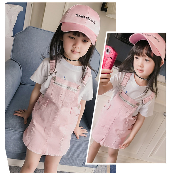 Уникална детска пола - гащеризон в мръснобял и розов вариант