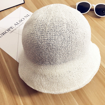 Страхотна дамска сгъваема шапка предпазваща от горещите слънчеви лъчи