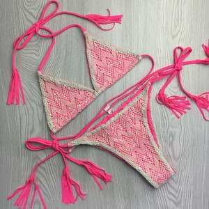 μαγιό Κυρίες με τα πόδια από τα δύο μέρη με δαντέλα σε μια ποικιλία χρωμάτων