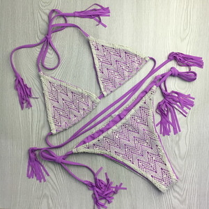 μαγιό Κυρίες με τα πόδια από τα δύο μέρη με δαντέλα σε μια ποικιλία χρωμάτων