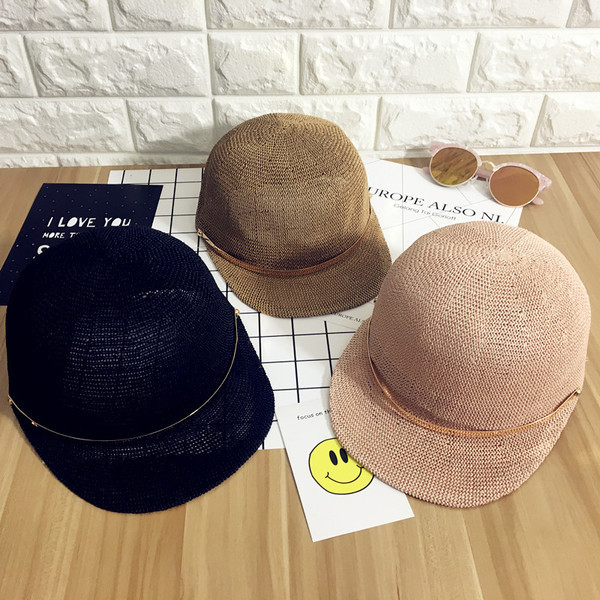 Μεγάλη πλεκτό καπέλο αναπνέει κυρίες σε 4 χρώματα